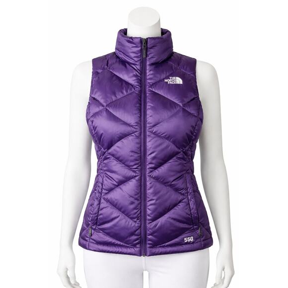 The North Face Sweaters - The North Face Aconcagua 550 Down Vest Women’s Small Purple Full Zip warm